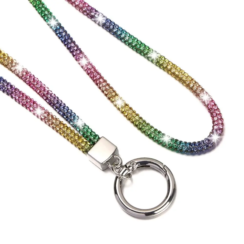 Glitter Rhinestone Phone Lanyard Phone Diamond Crystal Chain Straps Keychain Hanging Anti-lost Rope Mobile Phone Strap thumbnail 5