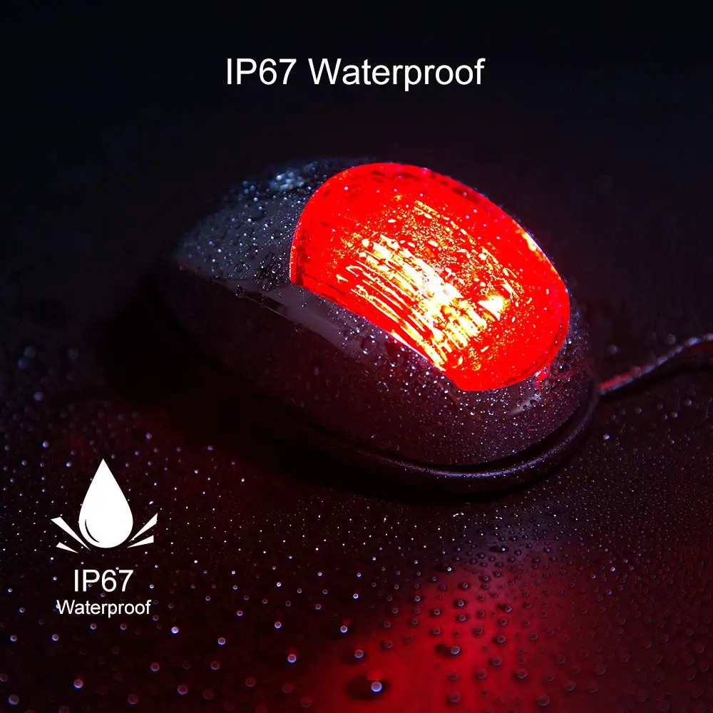 Yacht Navigation Light Waterproof LED Marine Sounding Light  Navigation Light Red and Green Marine Light 12V  24V  2 PCS thumbnail 3