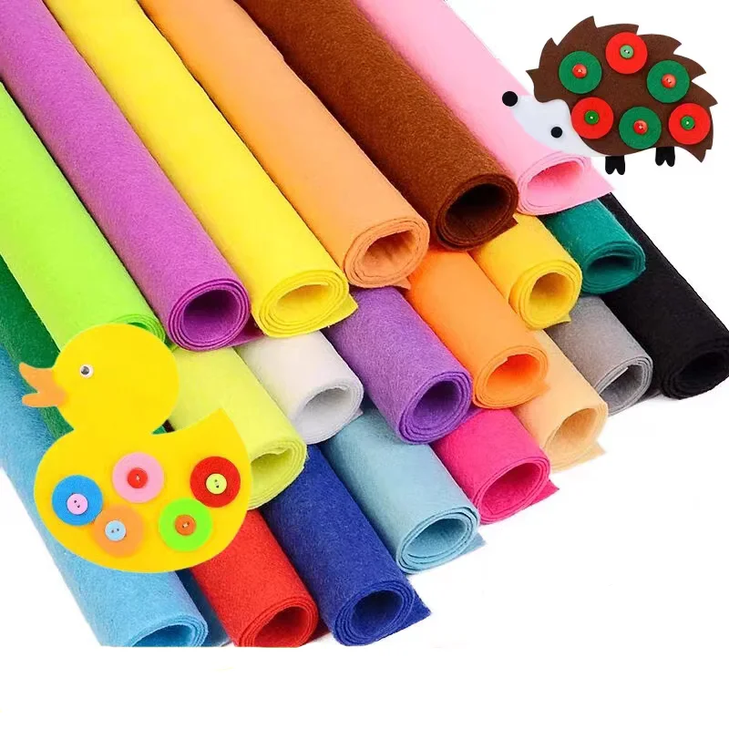 20/40/60cm Nonwoven Needlework Felt Fabric Patchwork Cloth Bundle for Kids Scrapbooking Doll Sewing Crafts DIY Quilting Sheet thumbnail 5