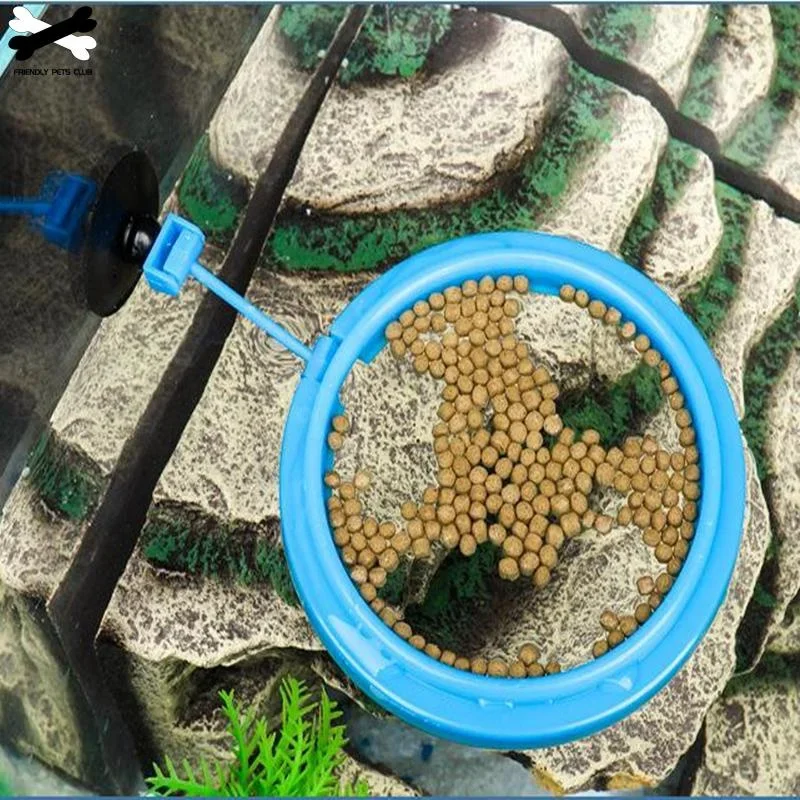 Aquarium Feeding Ring Fish Tank Station Floating Food Tray Feeder Square Circle Accessory Water Plant Buoyancy Suction Cup thumbnail 4