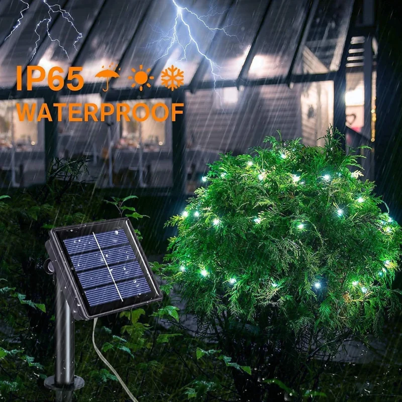 7m/12m/22m/32m LED Solar Light Outdoor Garden Fairy String Light Led Twinkle Waterproof Lamp for Christmas Patio Tree Party thumbnail 6