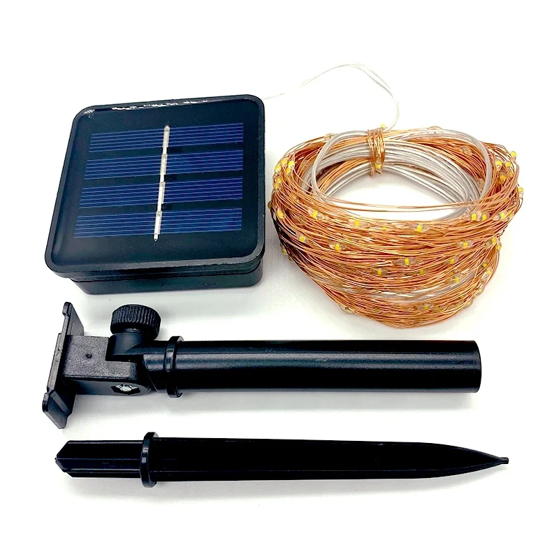 7m/12m/22m/32m LED Solar Light Outdoor Garden Fairy String Light Led Twinkle Waterproof Lamp for Christmas Patio Tree Party thumbnail 4