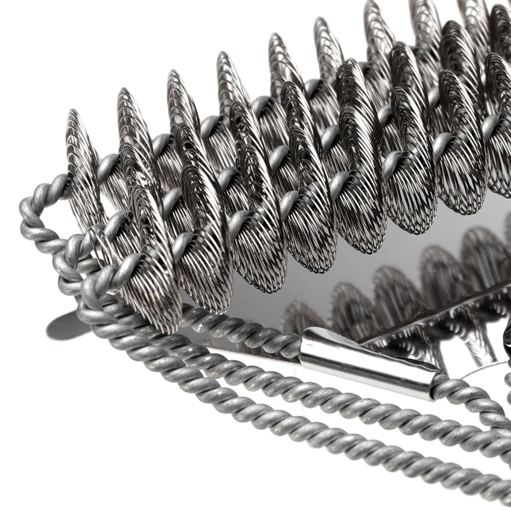 Safe Grill Brush - Bristle Free BBQ Grill Brush - Rust Resistant Stainless Steel Barbecue Cleaner - Great Grilling Accessories thumbnail 4