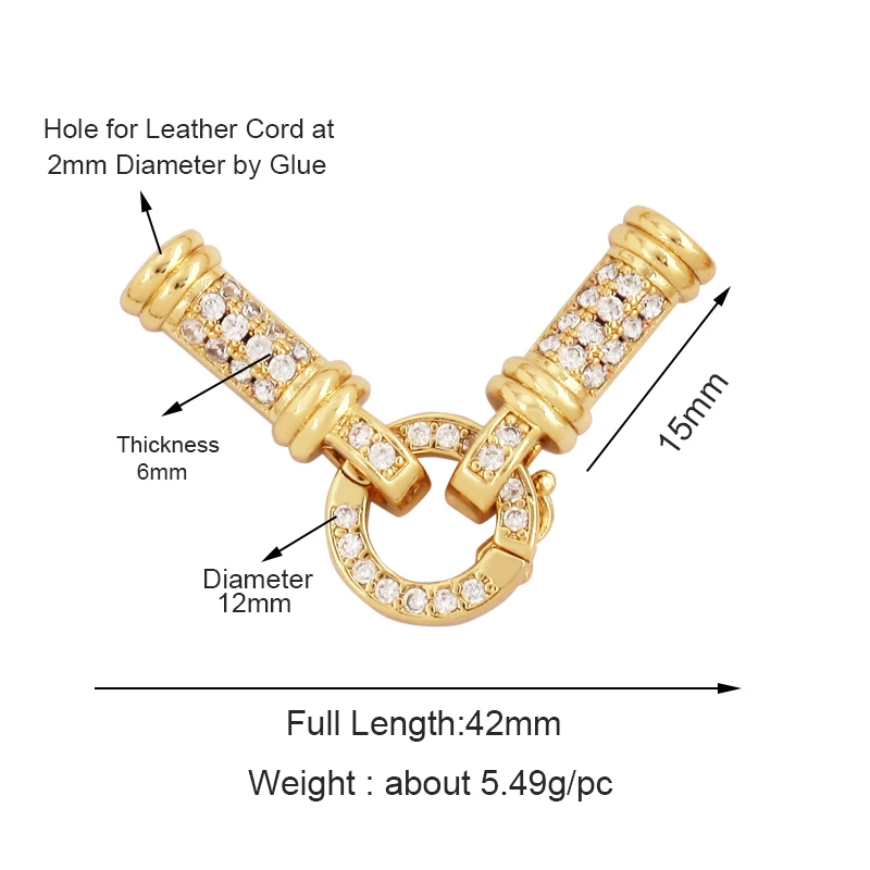 Classics Rotatable Lobster Clasp,18K Gold Plated,Not Easy To Tarnish,Beading Bracelet Necklace Jewelry Component Supplies K43 thumbnail 6