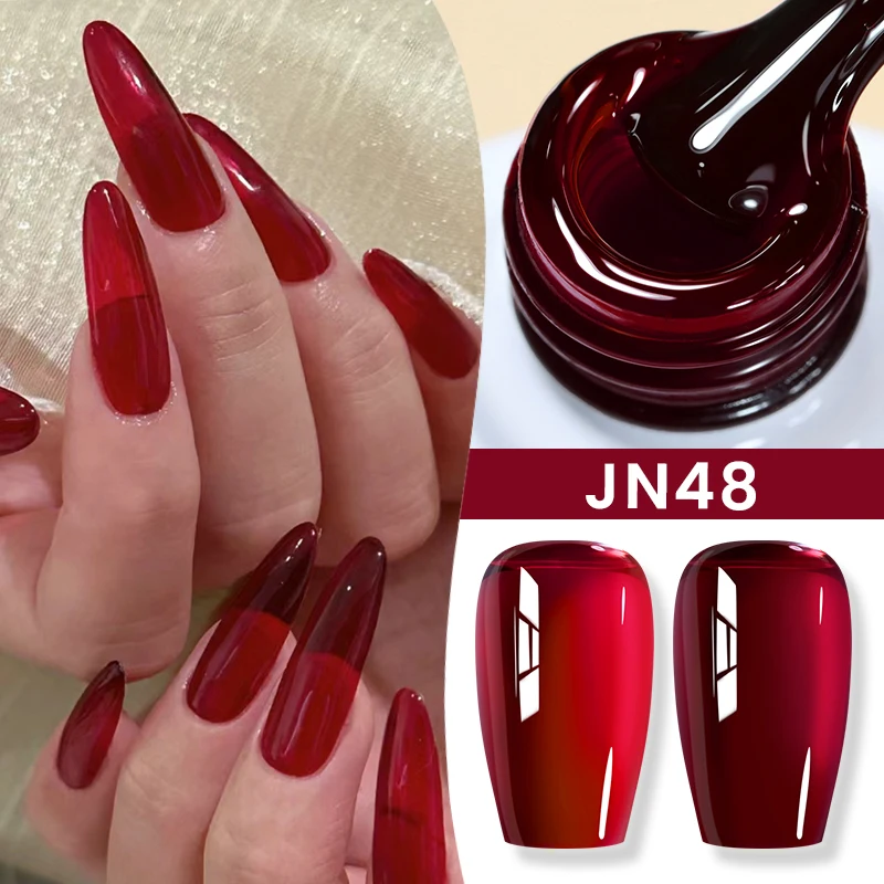 BORN PRETTY 10ml Jelly Nude Gel Nail Polish 50 Colors Semi Transparent Nail Art Nail Supplies Soak off UV LED Nails Gel Varnish thumbnail 3