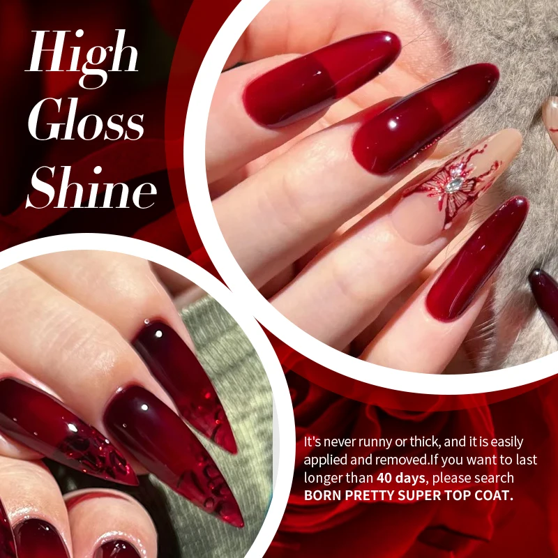 BORN PRETTY 10ml Jelly Nude Gel Nail Polish 50 Colors Semi Transparent Nail Art Nail Supplies Soak off UV LED Nails Gel Varnish thumbnail 4