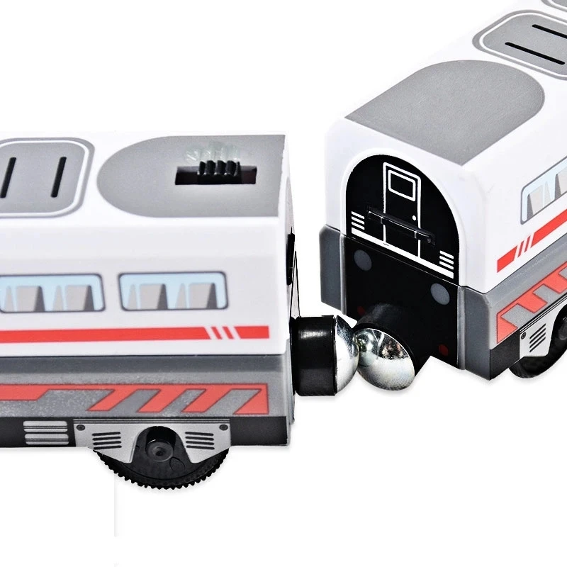 RC Electric Train Set Locomotive Magnetic Train Diecast Slot Toy Fit for Brand Wooden Railway Tracks Toys for Children Gifts thumbnail 6