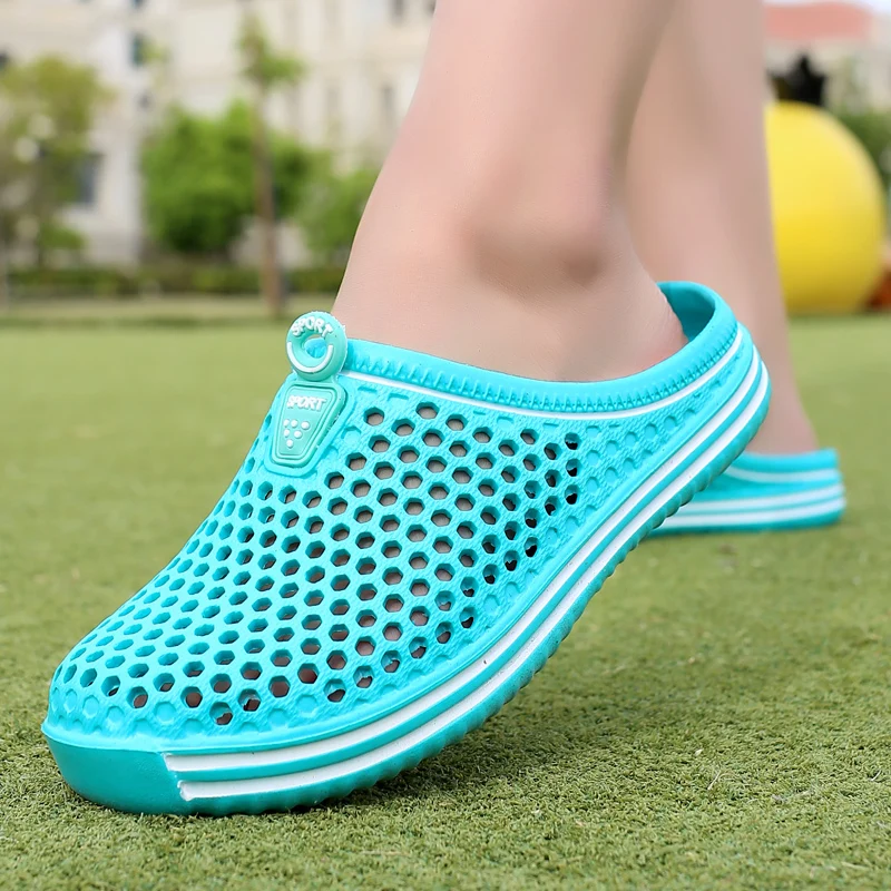 Comfortable Men Pool Sandals Summer Outdoor Beach Shoes Men Slip on Garden Clogs Casual Water Shower Slippers Unisex Zapatos thumbnail 4