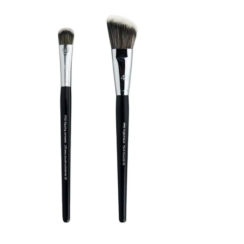KSHBO 2pcs/Set Women's Foundation Brush Set 47 Broom Head Liquid Makeup Base Brushes for Face Shadow Repairing Beauty Tools thumbnail 5