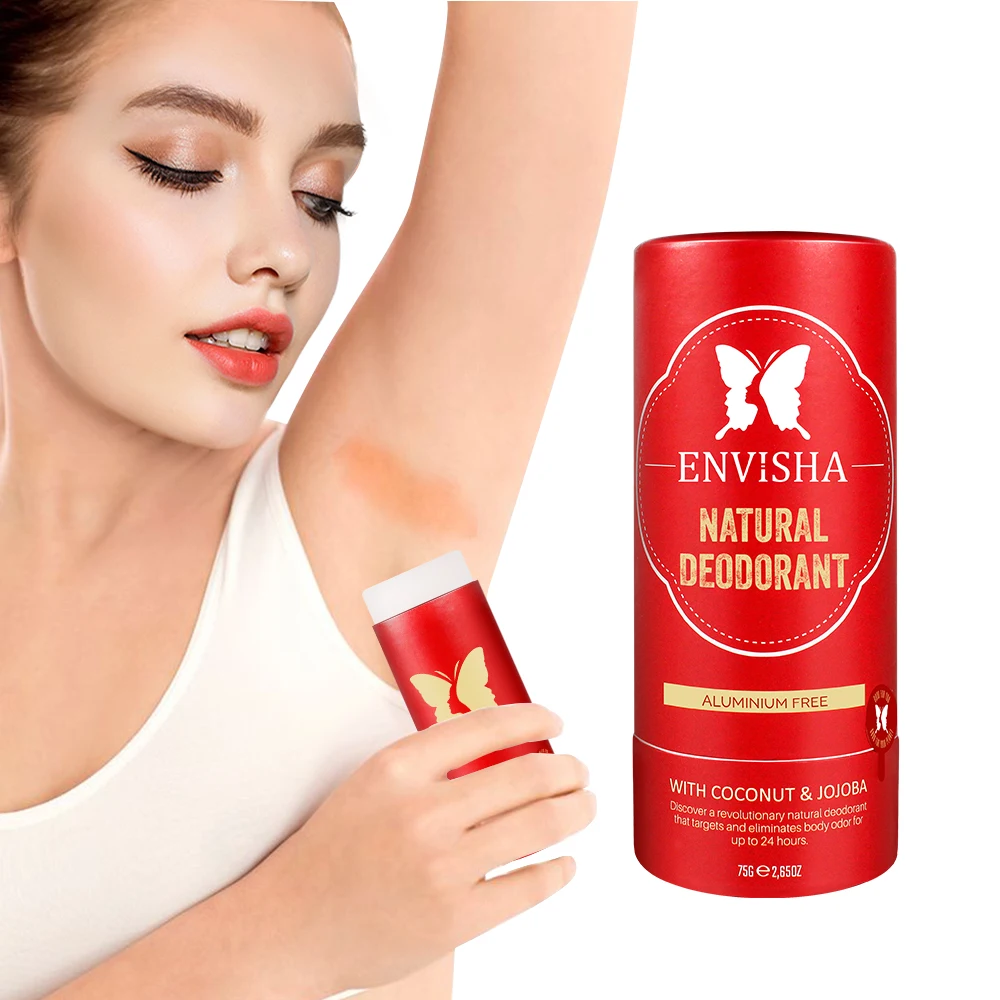 ENVISHA Beauty Health Antiperspirant Deodorant Stick Cream Body Skin Care Natural Mint Cucumber Underarm Odor Women Men Sports