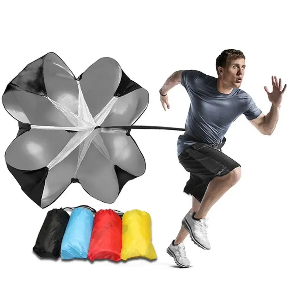 1PCS  Adjustable Speed Parachute Agility Training Umbrella football resistance Rope Fitness Running chute thumbnail 2