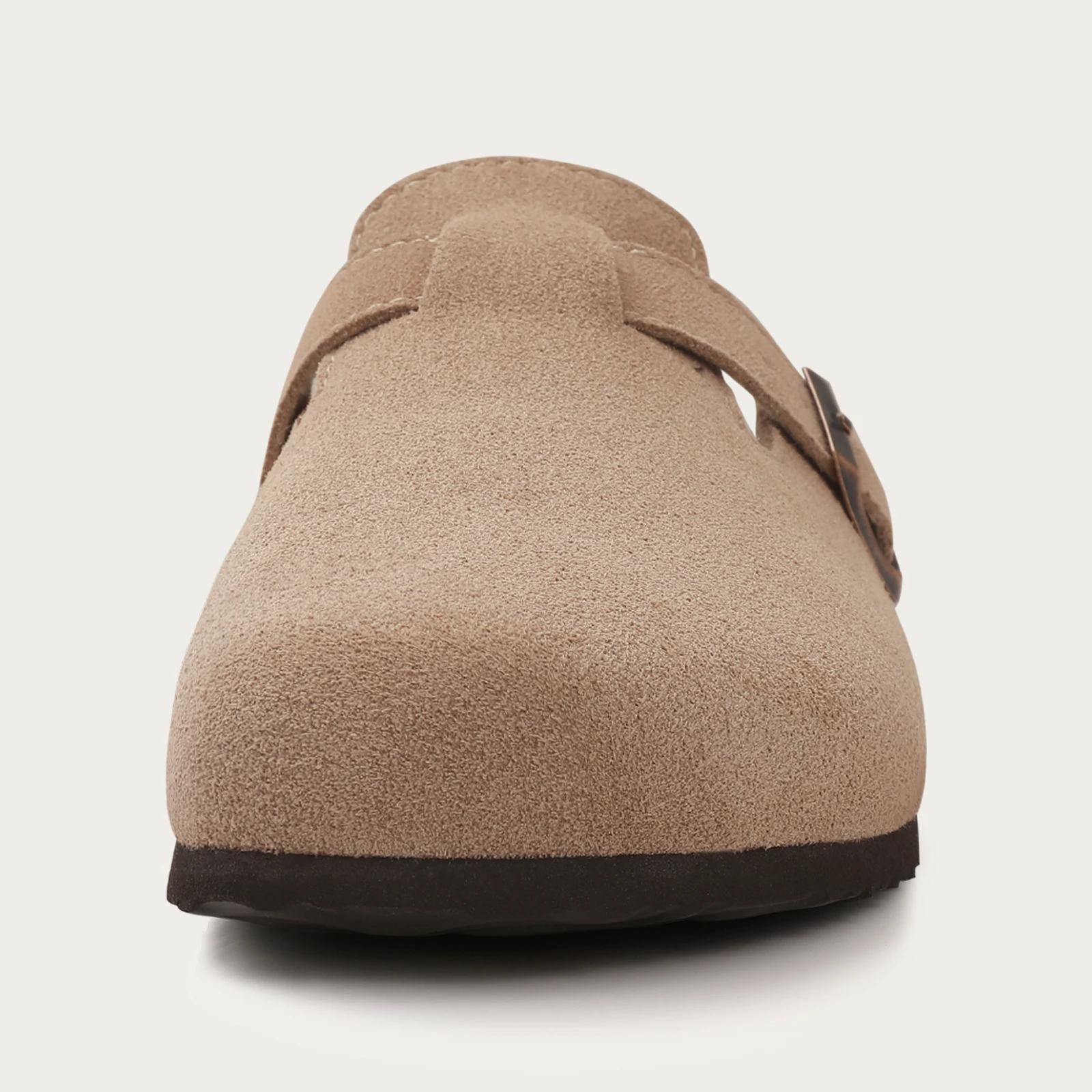 Shevalues Suede Clogs For Women Men Summer Cork Mules Soft Footbed Sandals With Arch Support  New Leisure Fashion Genuine Clogs thumbnail 3