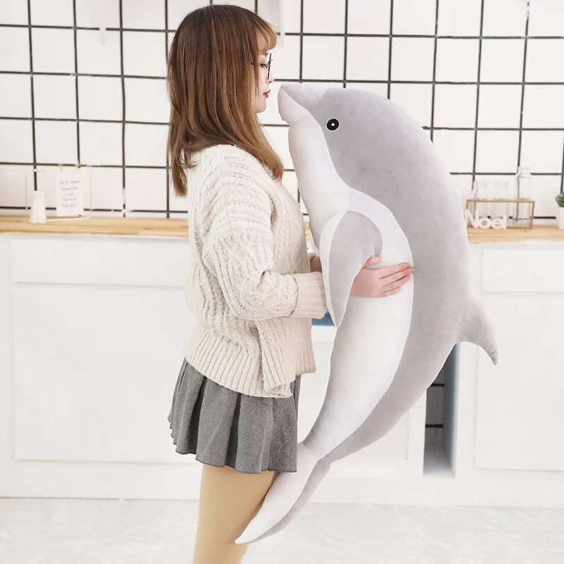 1pc 30/50CM kawaii Dolphin Plush Toys Lovely Stuffed Soft Animal Pillow Dolls for Children Girls Sleeping Cushion Gift thumbnail 4