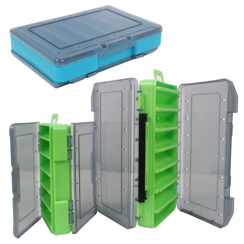 Compartments Fishing Tackle Boxes Bait Lure Hook Accessories Storage Box High Strength Fishing Boxes Storage Case Container Bags thumbnail 5