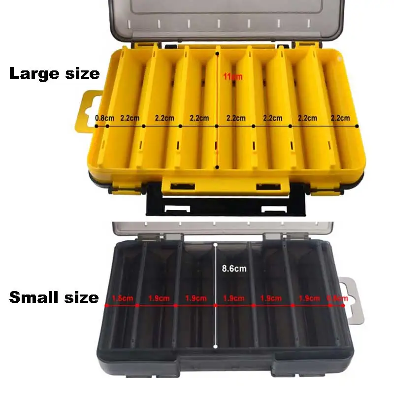 Compartments Fishing Tackle Boxes Bait Lure Hook Accessories Storage Box High Strength Fishing Boxes Storage Case Container Bags thumbnail 2