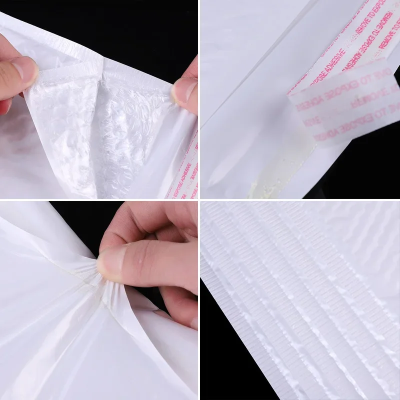 10-50Pcs Bubble Envelopes White Foam Shipping Bags Poly Bubble Mailers Pad Self Seal Packing Bags 11cm 15cm 23cm Wholesale thumbnail 4