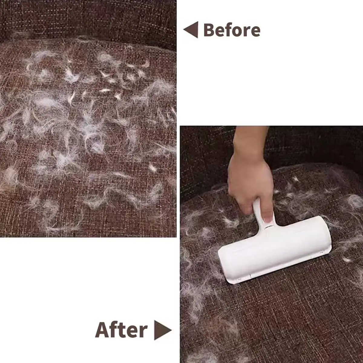 Pet Hair Remover Roller - Dog & Cat Fur Remover with Self-Cleaning Base - Efficient Animal Hair Removal Tool - Perfect for Furni thumbnail 4
