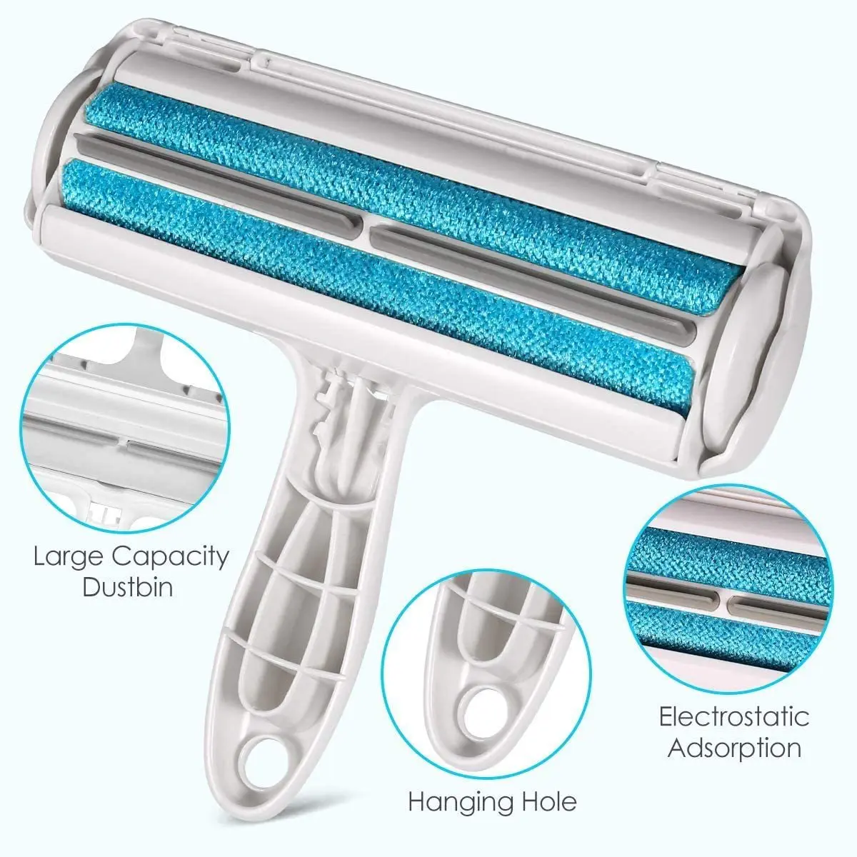 Pet Hair Remover Roller - Dog & Cat Fur Remover with Self-Cleaning Base - Efficient Animal Hair Removal Tool - Perfect for Furni thumbnail 2