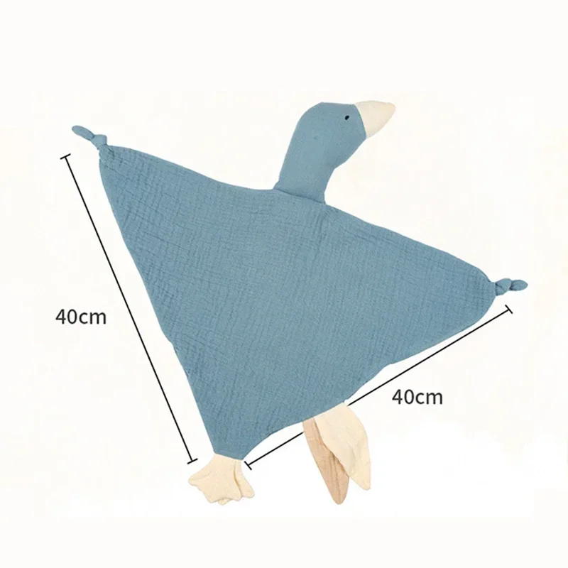 Baby Soother Appease Towel Bib Soft Animal Goose Doll Teether Infants Comfort Sleeping Nursing Cuddling Blanket Toys thumbnail 5