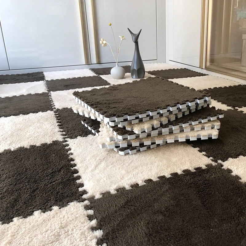 Soft Plush  Baby Play Mat EVA Foam Children's Carpet Interlocking Exercise Tiles Floor Carpet And Rug for Kids Pad 30*30 CM thumbnail 2