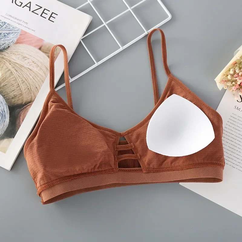 New Women Cotton Sports Bra Tube Top Female Seamless Underwear Tube Bra Wireless Bralette Sexy Lingerie No Rims thumbnail 4