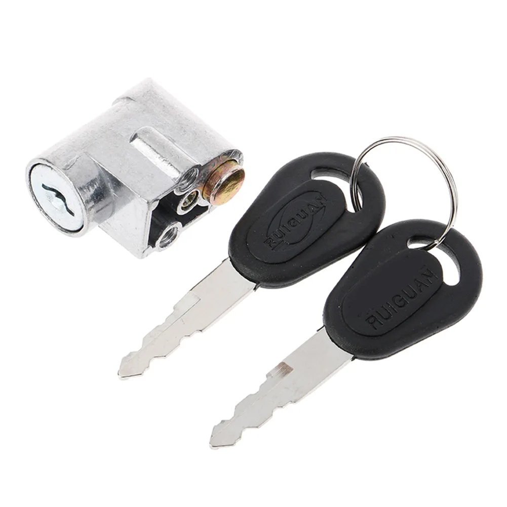 Ignition Switch Battery Safety Lock Universal Battery Chager Mini Lock With 2 Keys For Motorcycle Electric Bike Scooter E-bike thumbnail 2