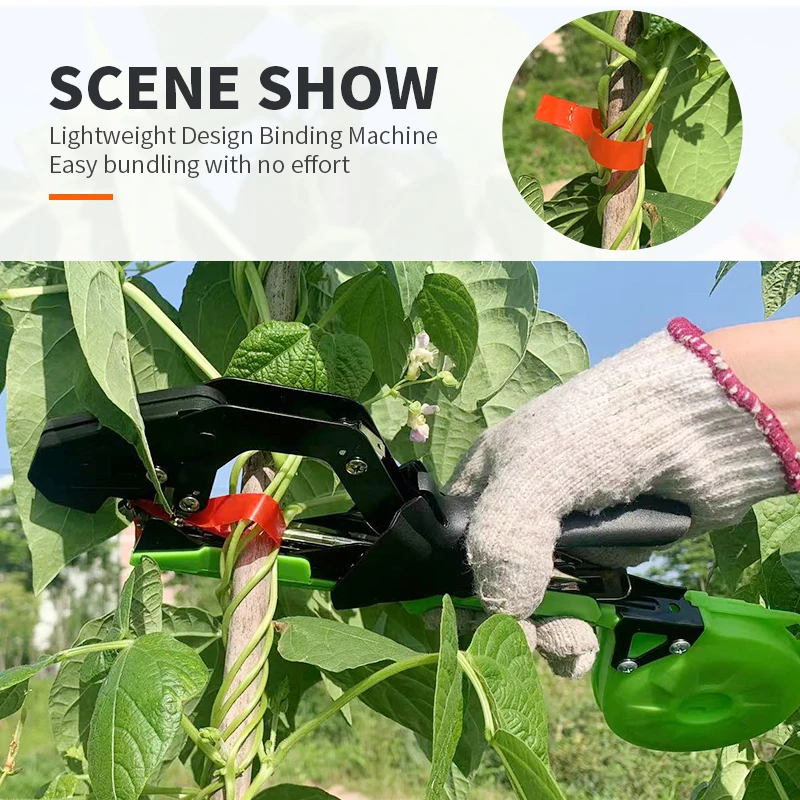 Onnfang Garden Hand Tying Machine Plant Lightweight Garden Tools Plant Tape tool for Vegetables Grapes Tomatoes Cucumbers Garden thumbnail 5