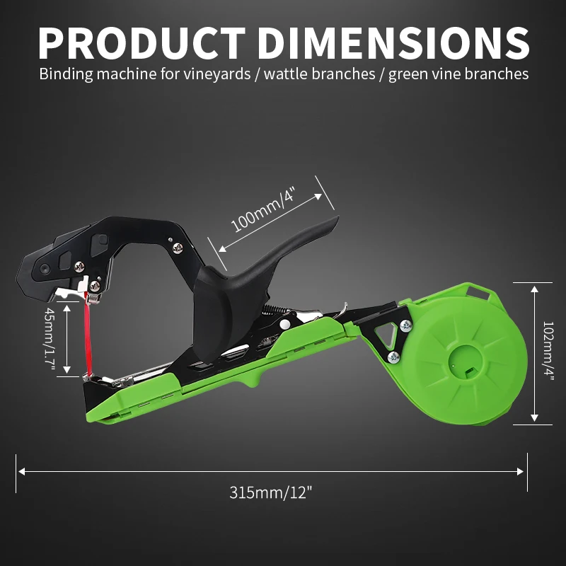 Onnfang Garden Hand Tying Machine Plant Lightweight Garden Tools Plant Tape tool for Vegetables Grapes Tomatoes Cucumbers Garden thumbnail 2