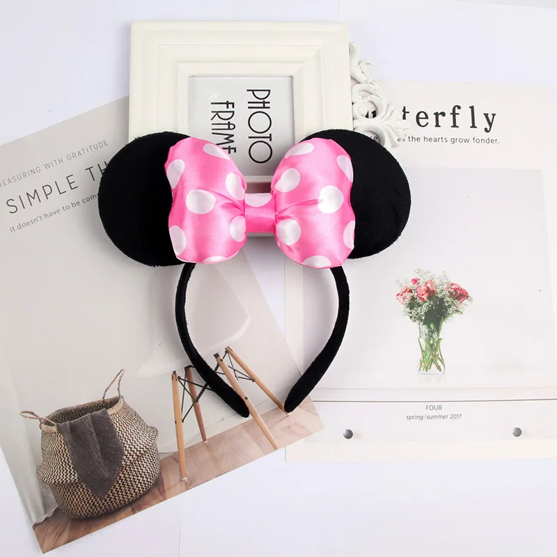 Mouse Ears Headhand for Girls Adults Cute Cartoon Party Cosplay Hair Accessories Sequin Bows Hairband Toys thumbnail 6