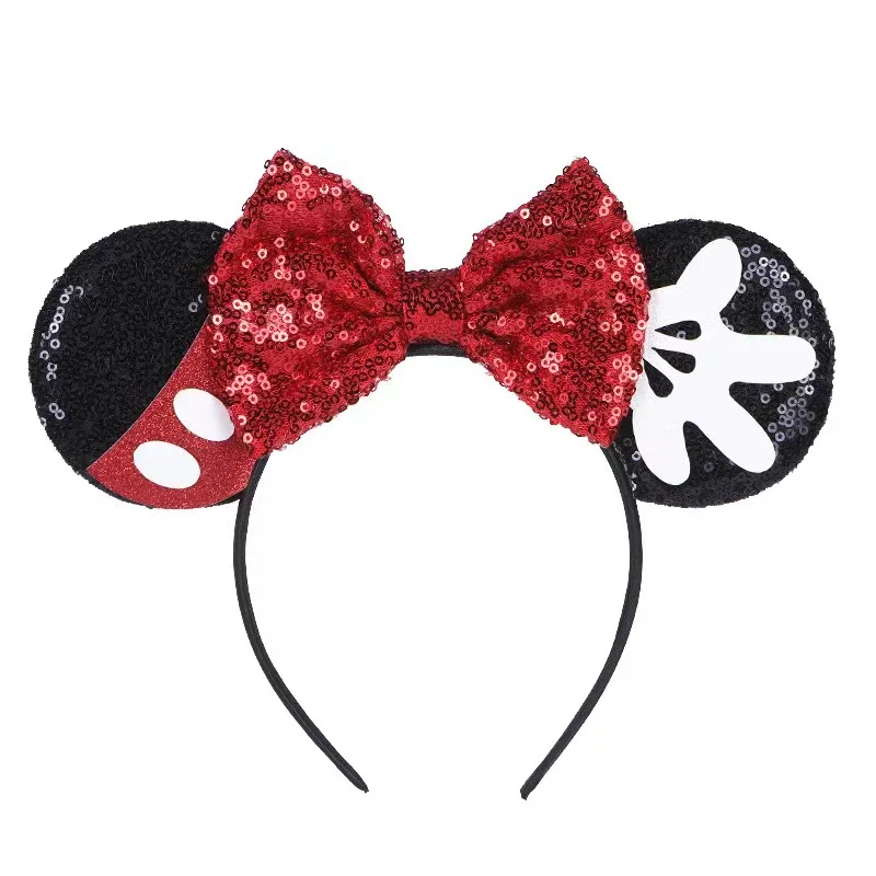 Mouse Ears Headhand for Girls Adults Cute Cartoon Party Cosplay Hair Accessories Sequin Bows Hairband Toys thumbnail 3