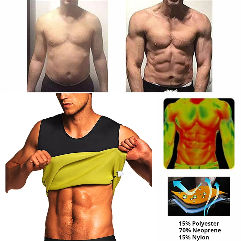 Men's Slimming Body Shaper Modeling Vest Belt Belly Men Reducing Shaperwear Fat Burning Loss Weight Waist Trainer Sweat Corset thumbnail 3