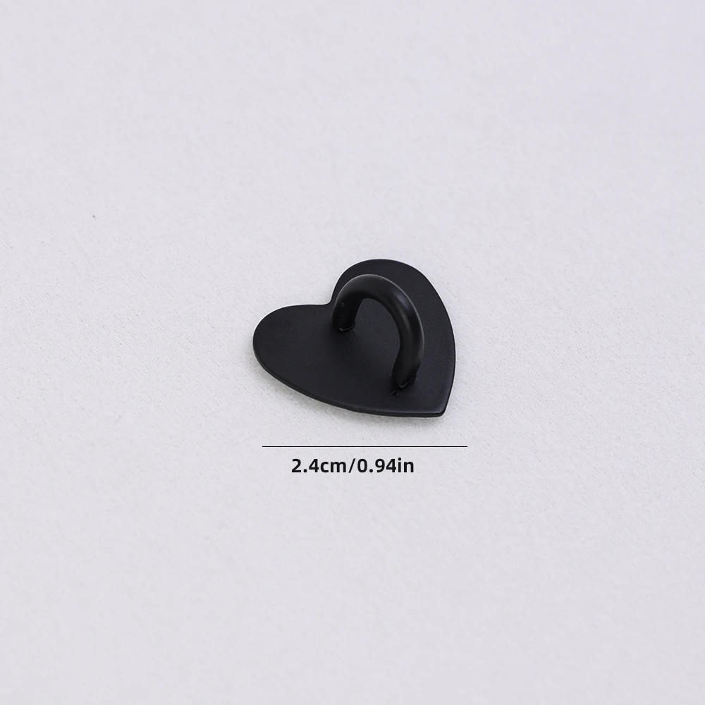 Kawaii Adhesive Metal Heart Phone Charm Holder Mobile Phone Case Finger Ring Stand Hooks Buckle Charms Clasp Accessories String thumbnail 6