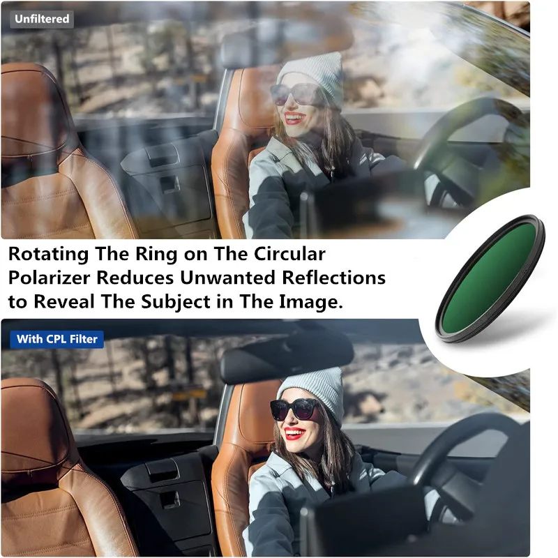 Circular Polarizing CPL Filter 37 39 40.5 43 46 49 52 55 58 62 67 72 77 mm for Nikon Canon Sony Fujifim Olympus Camera Lens thumbnail 6