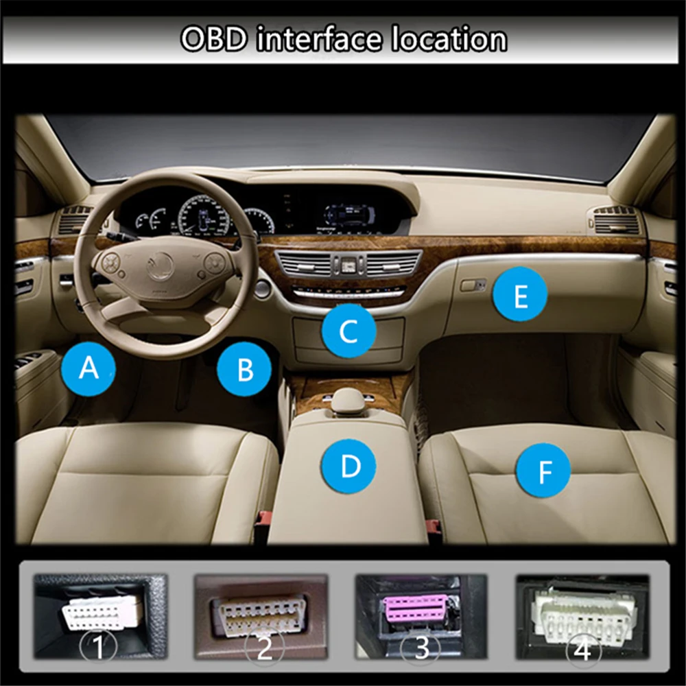 Original Lufi X1 revolution OBD OBD2 meter Smart Digital Multi English Version Gauge for car thumbnail 4