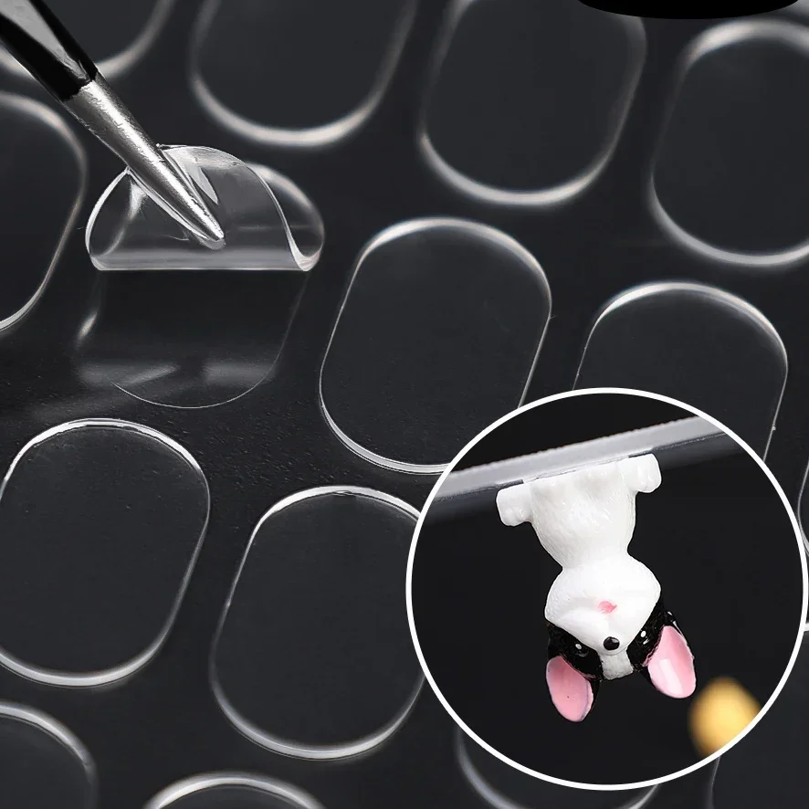 100/300pcs Double -sided Glue Pads Adhesive Sticker for Blind Box Landscape Doll Foot Fixed Glue Transparent Seamless Patch thumbnail 2