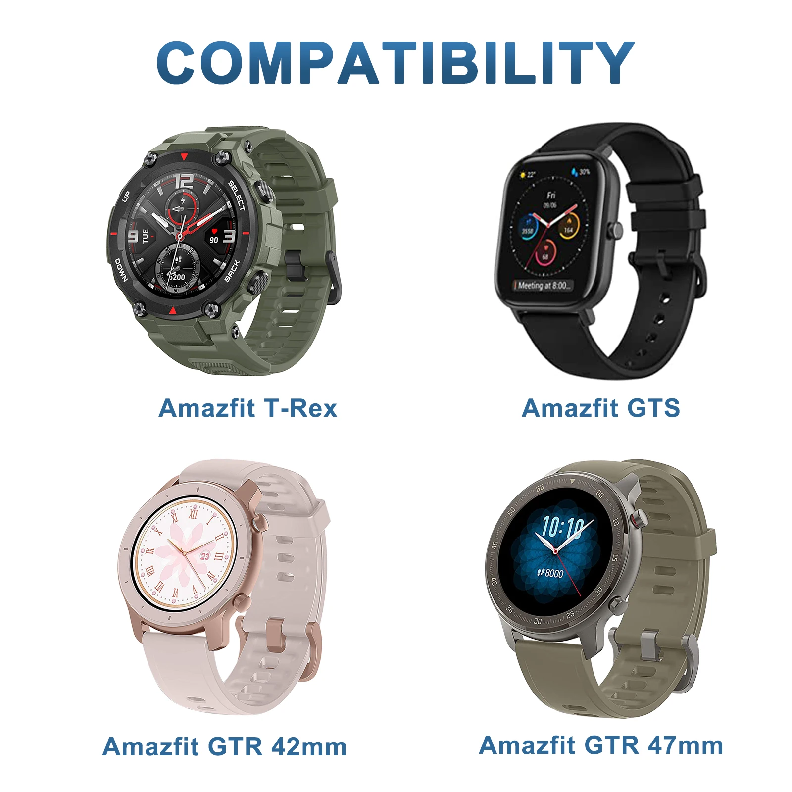 USB Charger For Huami Amazfit T-Rex/Amazfit GTS/Amazfit GTR 42MM 47MM USB 100cm Charging Cable Fast Charging Charger Cradle thumbnail 2