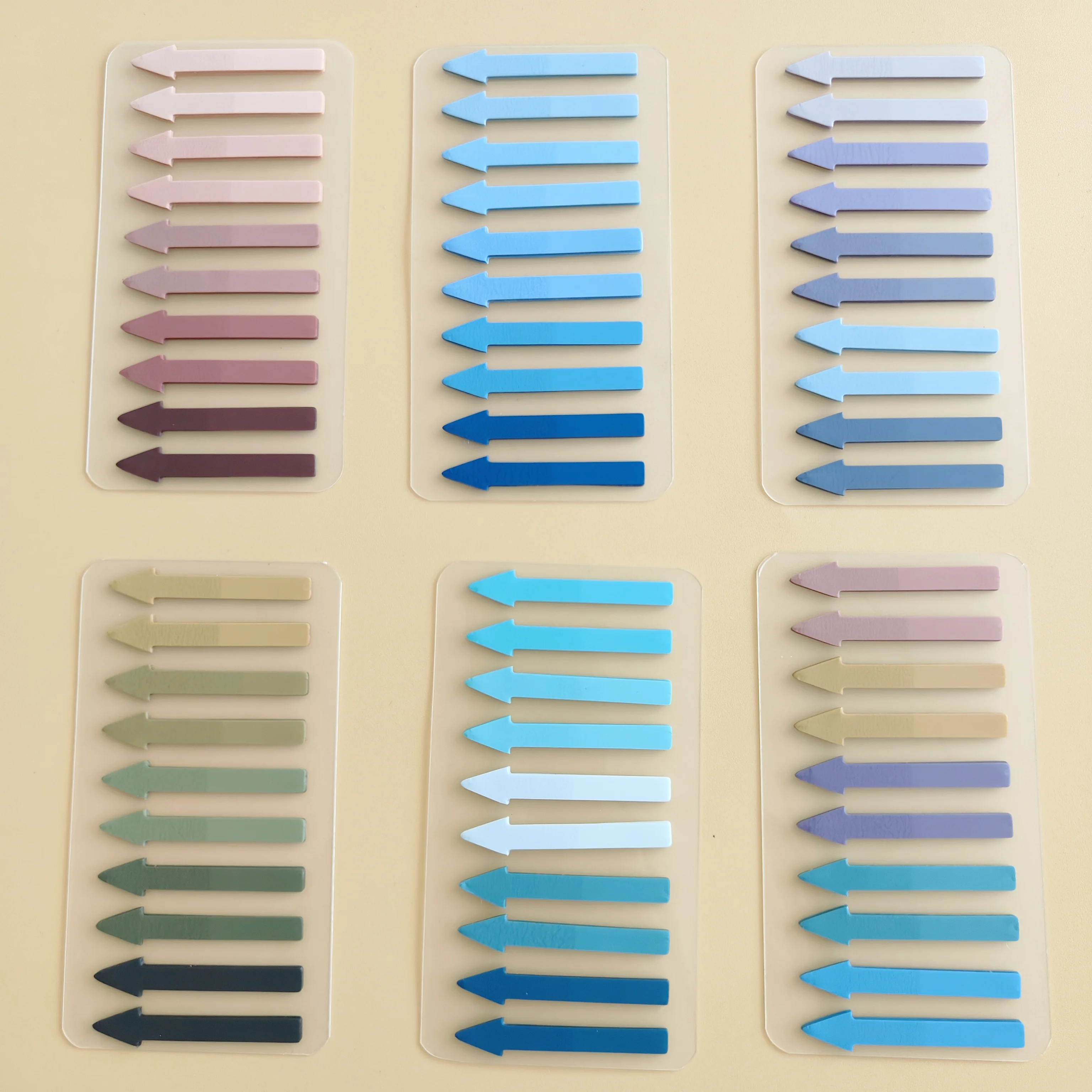 300 Sheets Transparent Fluorescent Index Tabs PET Arrow Flags Sticky Note for Page Marker Planner Stickers Office School thumbnail 3