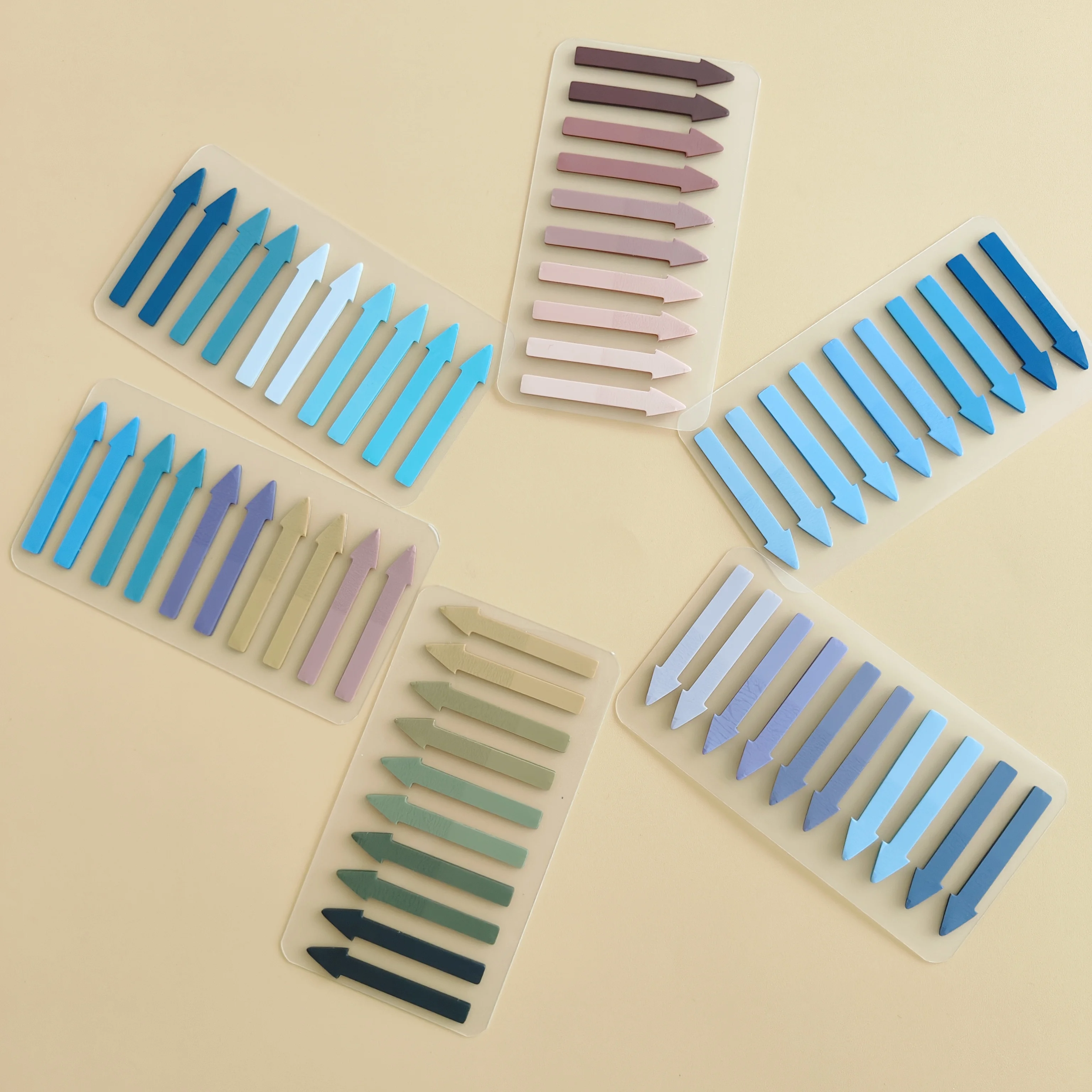 300 Sheets Transparent Fluorescent Index Tabs PET Arrow Flags Sticky Note for Page Marker Planner Stickers Office School thumbnail 4