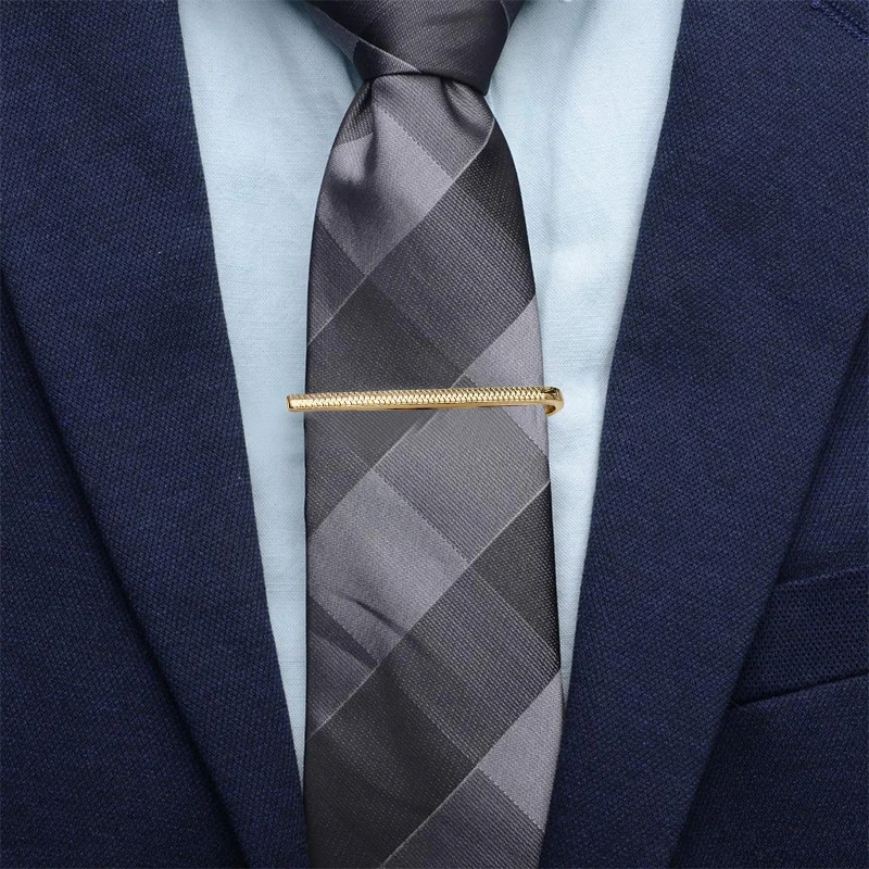 Luxury Design Metal Tie Clip Men Wedding Necktie Tie Clasp Clip Gentleman Ties Bar Crystal Tie Pin For Men Accessories Jewelry thumbnail 4