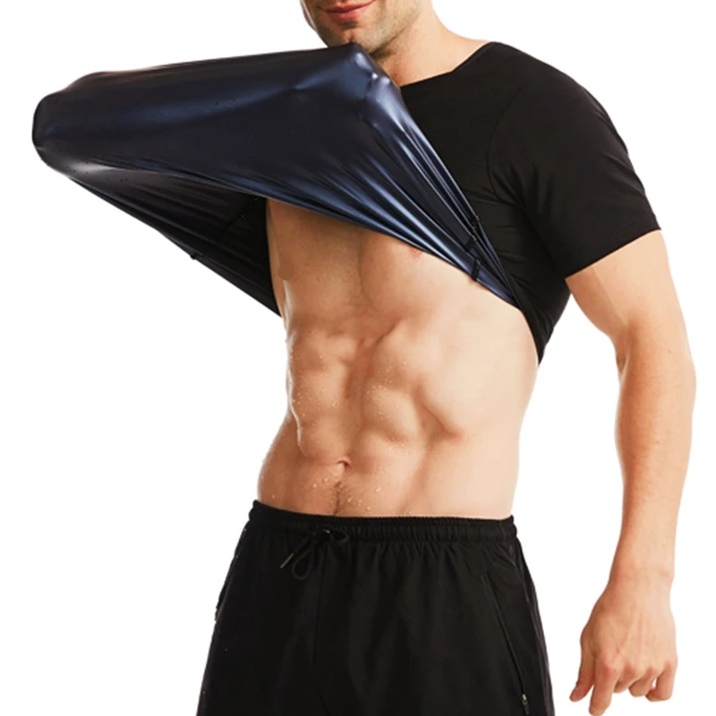 Men Sauna Suit Body Shaper Shirt Weight Loss Vest Waist Trainer Corset Slimming Sweat Tops Workout Suits Fitness Shapewear thumbnail 5