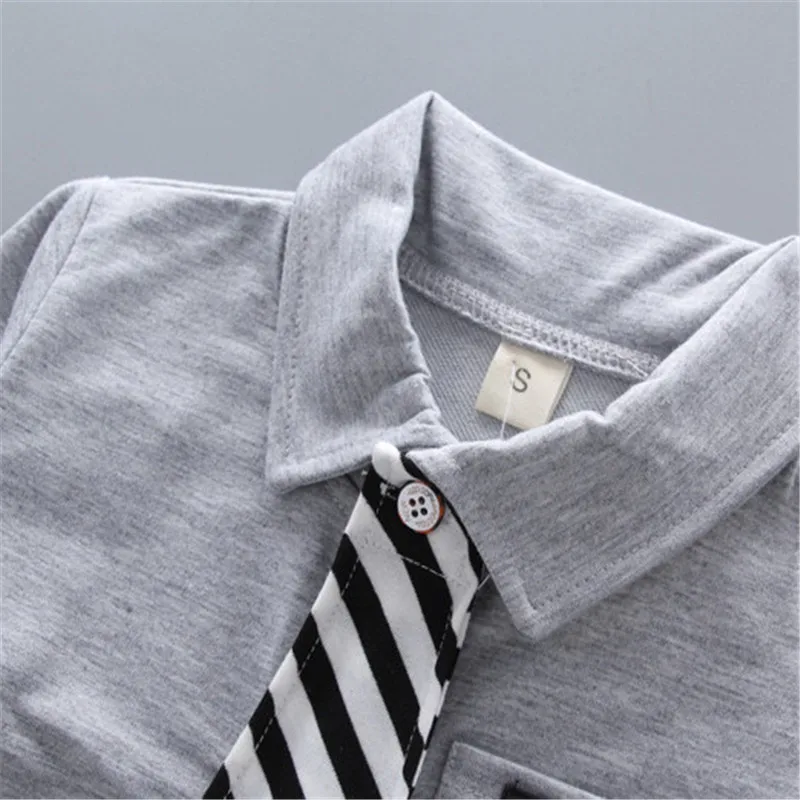 Lawadka Baby Boy Clothes Sets Long Sleeve Tie T-Shirt +Pants 2Pcs Outfits Cotton Sport Suit For Boy Clothes Spring Autumn 6M-3Y thumbnail 5