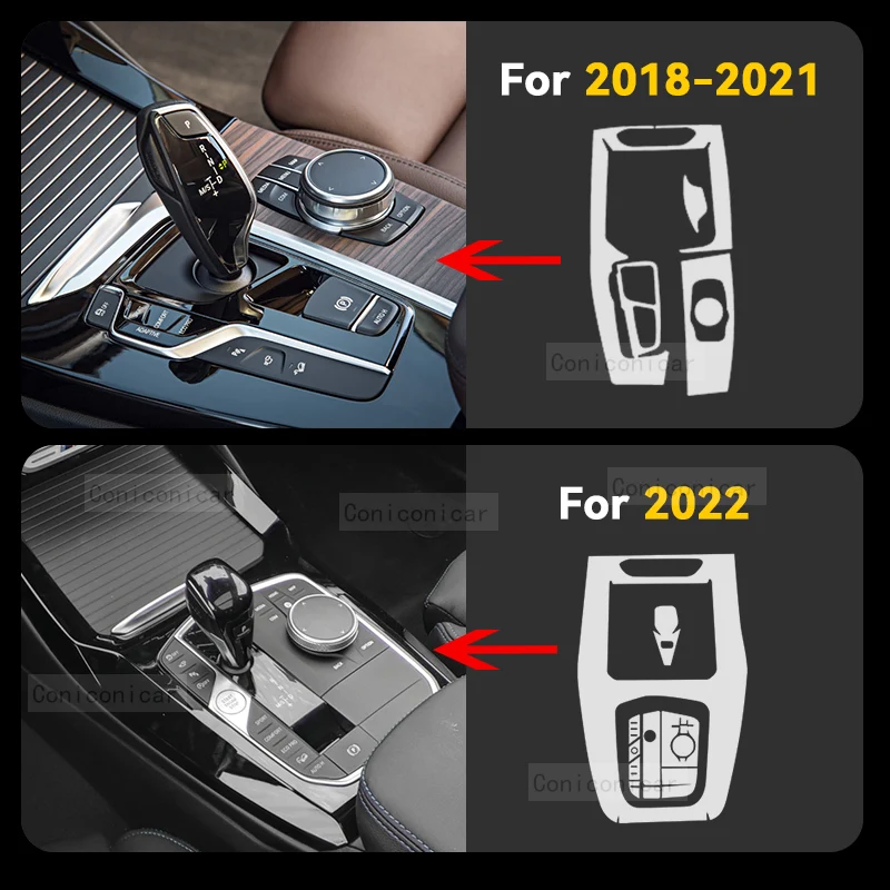 For BMW X3 X4 IX3 G01 G02 G08 2018-2022 Car Interior Center Console Protective Film Anti-scratch Repair Cover film Accessories thumbnail 3