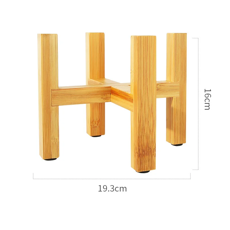 Small Durable Wood Planter Pot Trays Flower Pot Rack Strong Free Standing Bonsai Holder Home Garden Indoor Display Plant Stand thumbnail 6