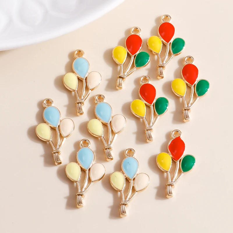 10pcs Mix Cute Girls Bow Balloon Lipstick Highheel Charms Pendants for Necklaces Earrings Keychain DIY Jewelry Making Accessory thumbnail 2