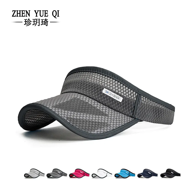 Sun Visor Men Women Mesh Adjustable Baseball Cap Sports Tennis Golf Running Hat thumbnail 2