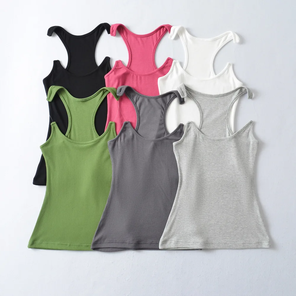 Women Ypro Ribbed Invisible Strap Tank Top Camis Tee thumbnail 6