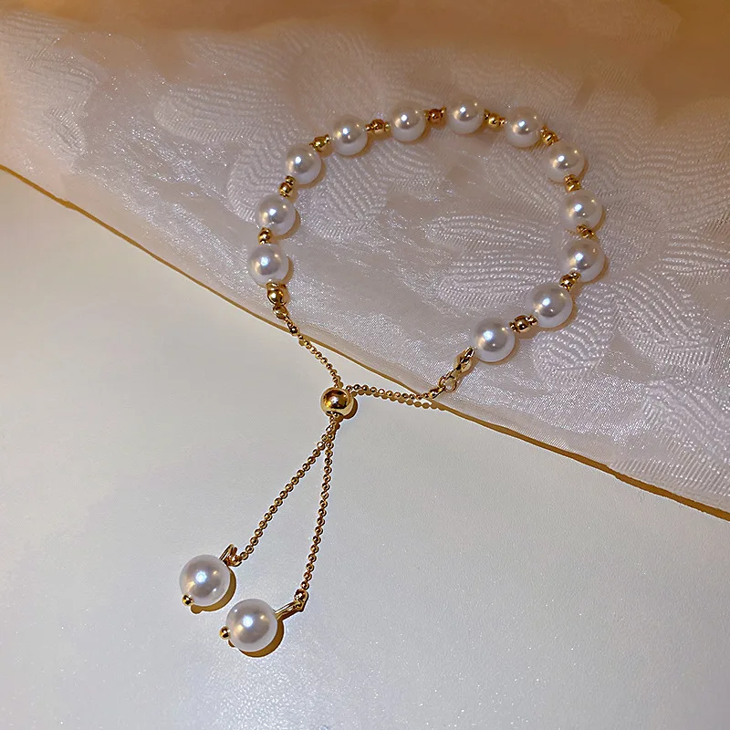 Elegant Pearl Bracelet Baroque Simulated Pearl Women Bracelet Bangles Ladies Fashion Charm Jewelry For Birthday Party Gifts thumbnail 5