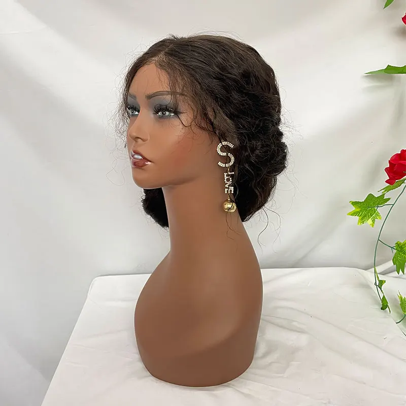 Realistic Female Mannequin Head Manikin PVC Head Bust Wig Model Head Stand With Makeup For Wigs,Hats,Sunglasses,Necklace,Jewelry