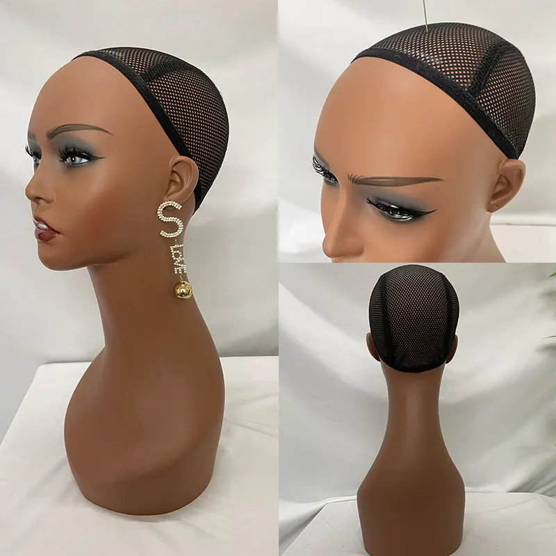 Realistic Female Mannequin Head Manikin PVC Head Bust Wig Model Head Stand With Makeup For Wigs,Hats,Sunglasses,Necklace,Jewelry thumbnail 3