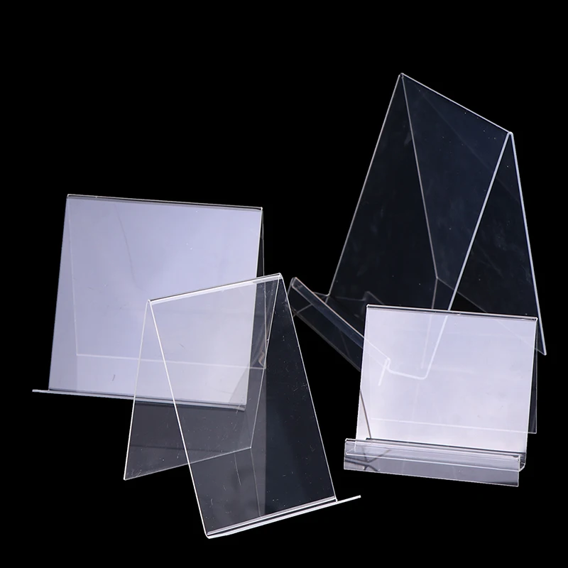 1Pcs Book Display Stand Desktop Book Holder Transparent Acrylic Book Shelf thumbnail 4